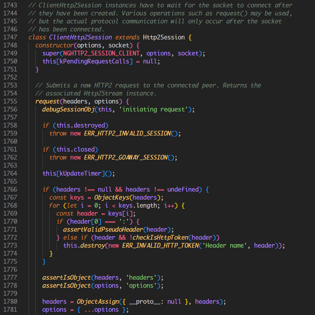 JavaScript example