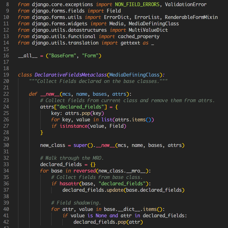 Python example